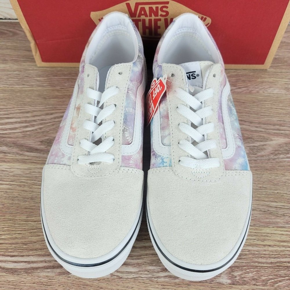 NEW Vans Ward Low Top Women's Suede Heart Tie Dye Athletic Skate Casual Size 7.5 - Picture 4 of 7
